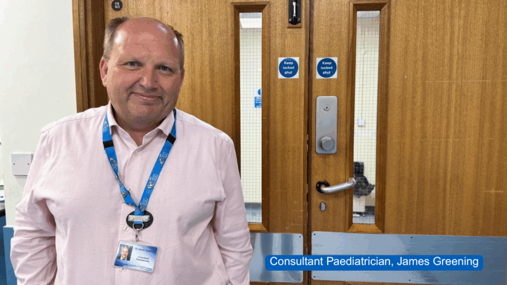 Consultant Paediatrician, James Greening