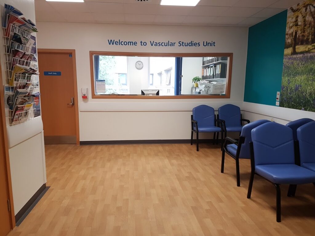 The Vascular Studies Unit waiting room