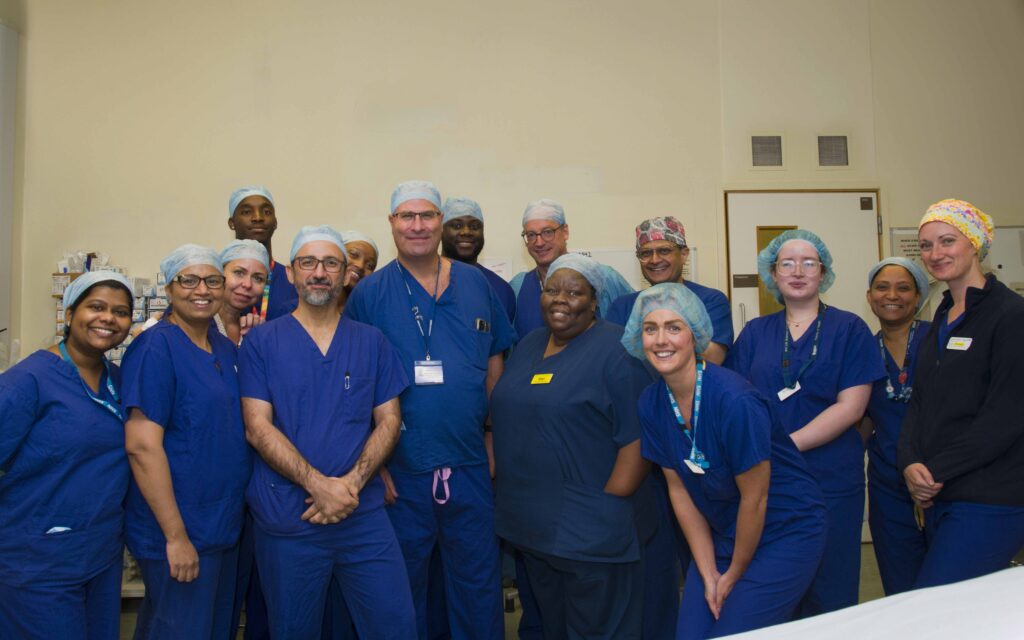 image of group of colleagues who was part of the cardiac surgery led by Prof Giovanni Mariscalo