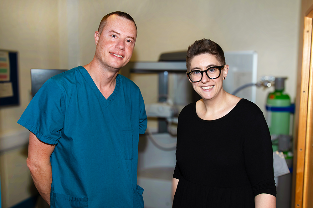 Steven Corkill and Kerrie Parker