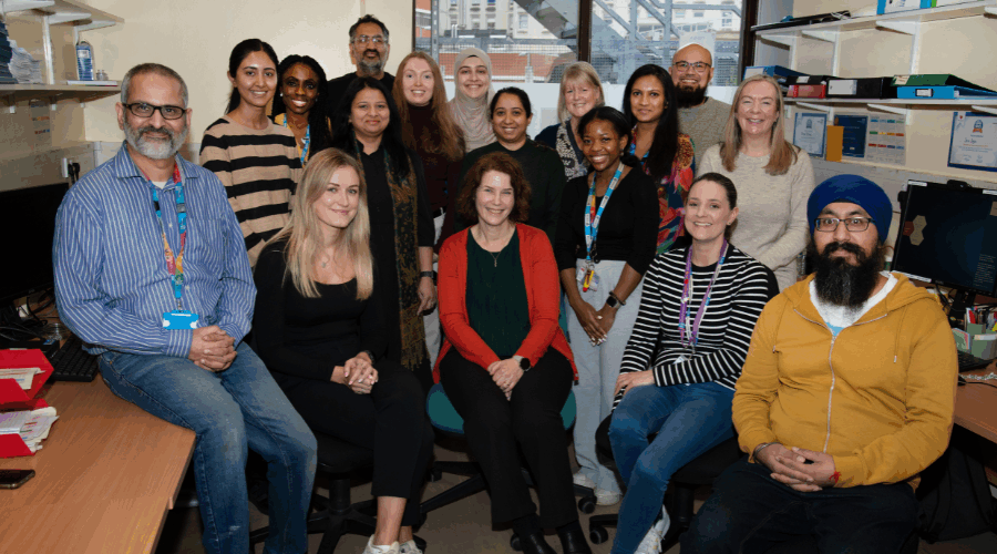 Colleagues from UHL's cytogenetics service at the Leicestershire Genetics Centre, Leicester Royal Infirmary