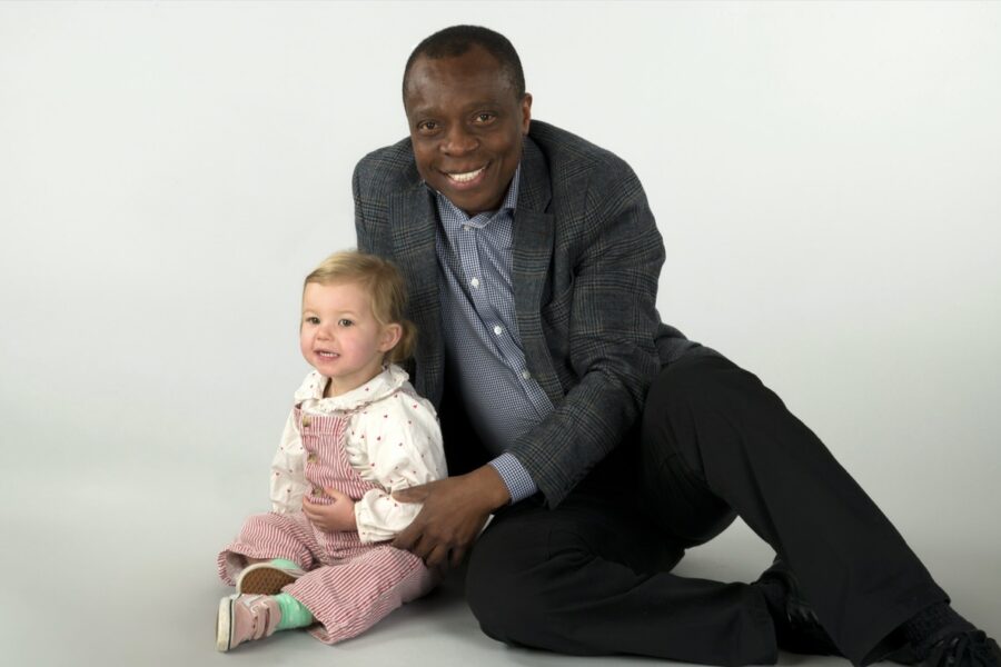 Fleur with Consultant Congenital Heart Surgeon, Ikenna Omeje