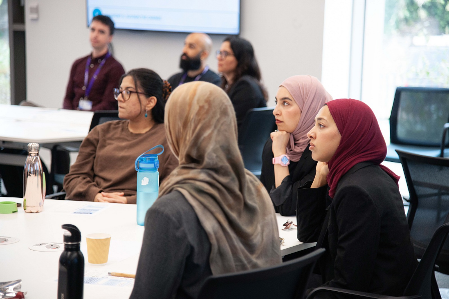 Attendees take part in a workshop at the third annual conference of the Institute for Excellence in Healthcare