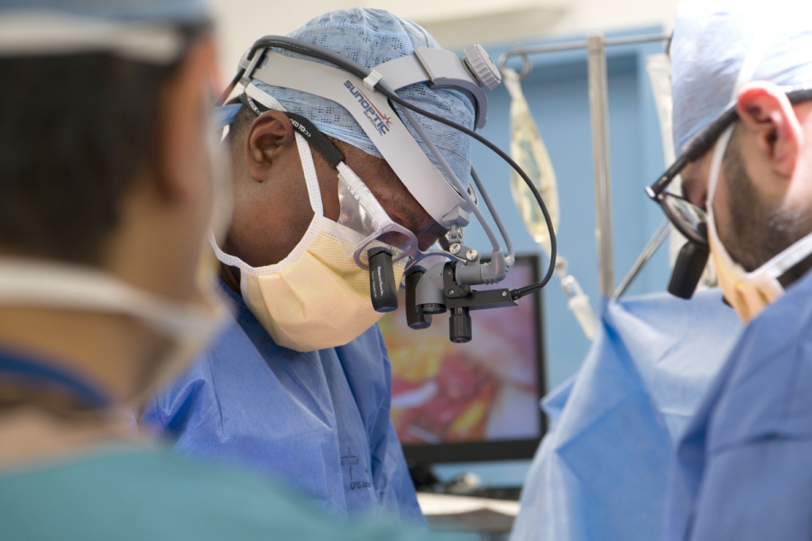 Ikenna Omeje, Consultant Congenital Cardiac Surgeon operating on Vanellope
