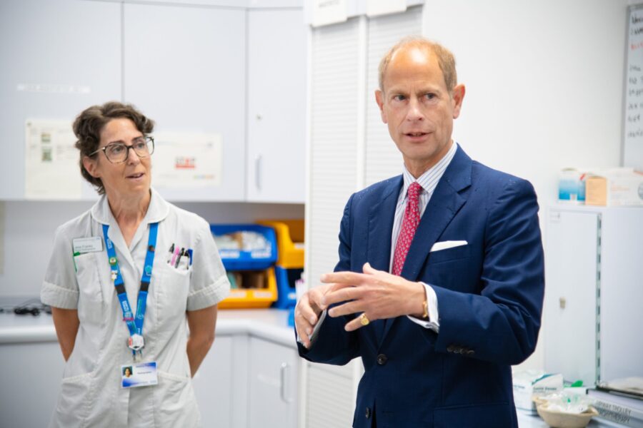 HRH The Duke of Edinburgh in the Osborne building